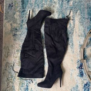 Wide Calf Thigh Boot Stilleto